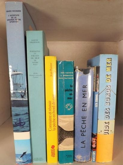 Lot de 7 volumes (pêche en mer). GUIDE des...