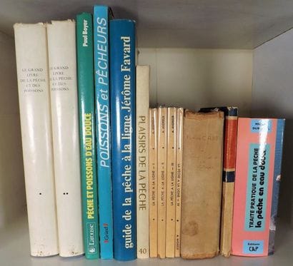 Lot de 12 volumes (pêche en eau douce). DUBORGEL....