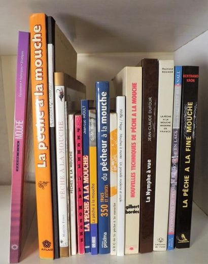 Lot de 17 volumes (pêche à la mouche). MARS-VALLET....