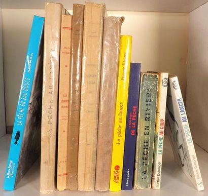 Lot de 11 volumes (Pêche en eau douce). DUBORGEL....