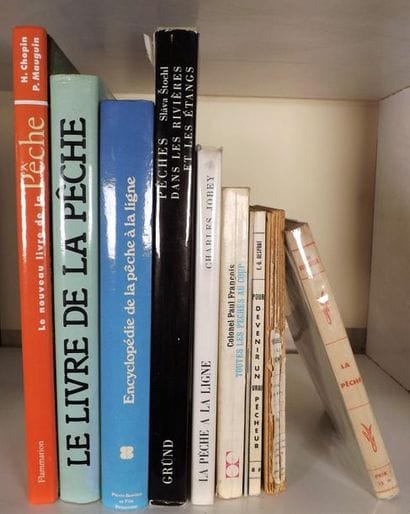 Lot de 10 volumes (Pêche en eau douce). BONNAFOUX....