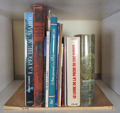 Lot de 14 volumes (lieux de pêche). MAURY....