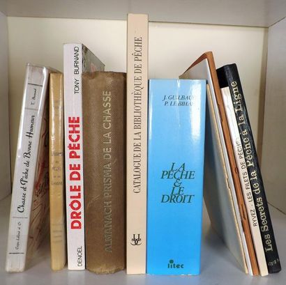 Lot de 10 volumes (chasse – pêche Tony Burnand)....