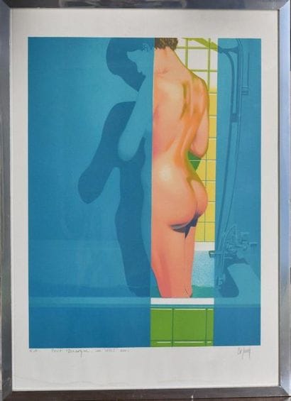 Philippe BEZARD (né en 1947). Nu à la toilette...