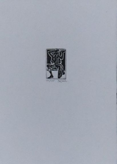 Philippe BEZARD (né en 1947). Nu à la toilette...
