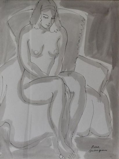 Pierre AMBROGIANI (1907-1985). Femme nue...
