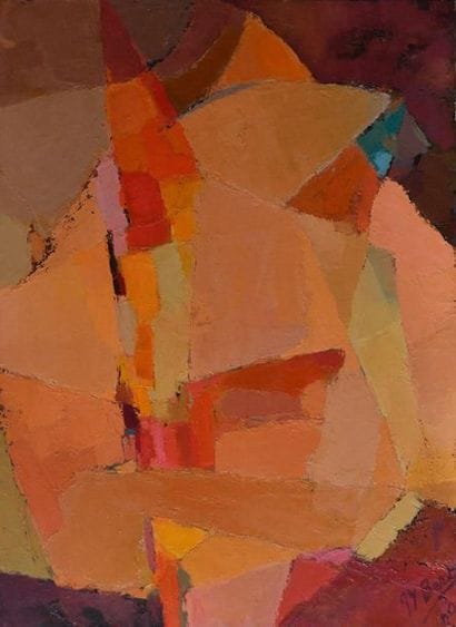 Jean-Yves BERT (XX). Composition. 1970. Huile...