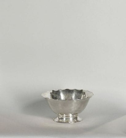 Maison CG HALLBERG. Coupe en argent (800°/°°)...