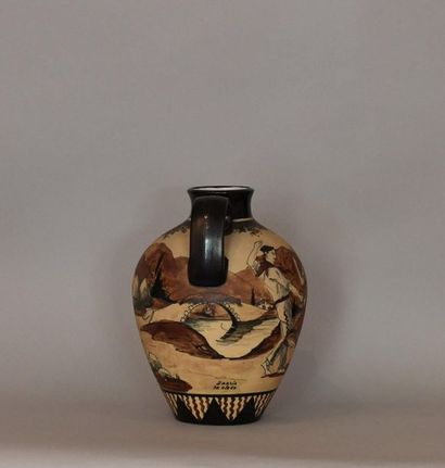 CIBOURE Garcia De DIEGO. Grand vase à anses...