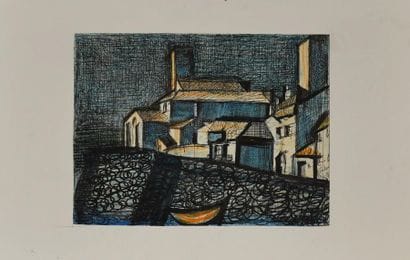 Frédérique GIUSTI (Née en 1925). Vieil Antibes...