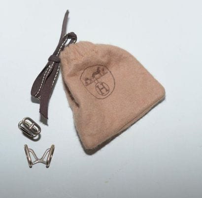 HERMES. Paire de boutons de manchette 