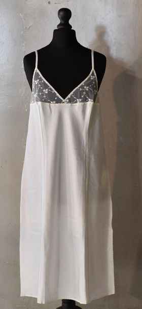 Christian DIOR LINGERIE. Combinaison en satin...