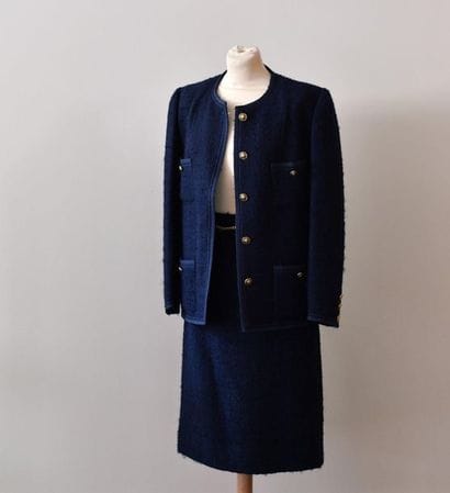 MAURICE SENILH. Tailleur façon Chanel en...