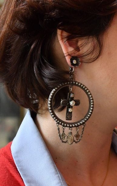 Jean-Paul GAULTIER. Paire de boucles d’oreilles...