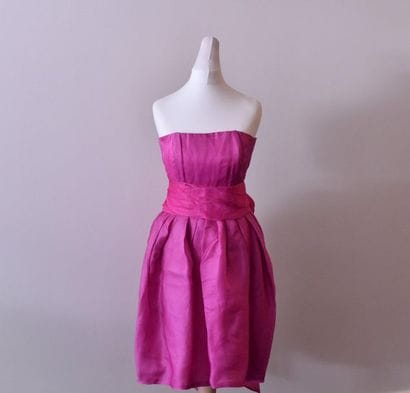 CELINE, modèle déposé. Robe bustier forme...