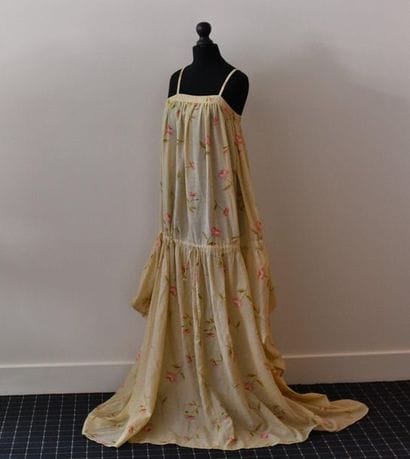 Kenzo Jap. Robe froncée à fines bretelles...