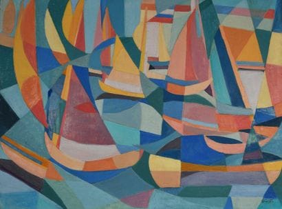 Frédérique GIUSTI (Née en 1925). Marine -...
