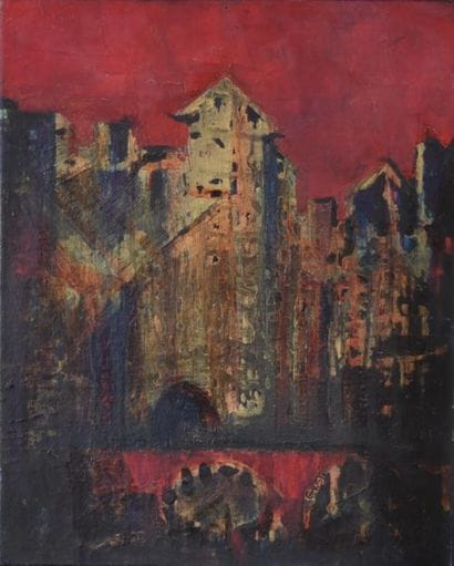Frédérique GIUSTI (Née en 1925). Le pont...