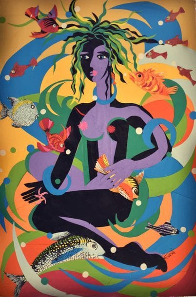 Frédérique GIUSTI (Née en 1925). Néréide...
