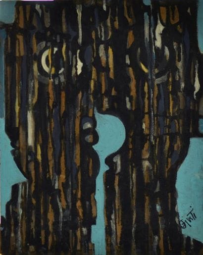 Frédérique GIUSTI (Née en 1925). Erosion...