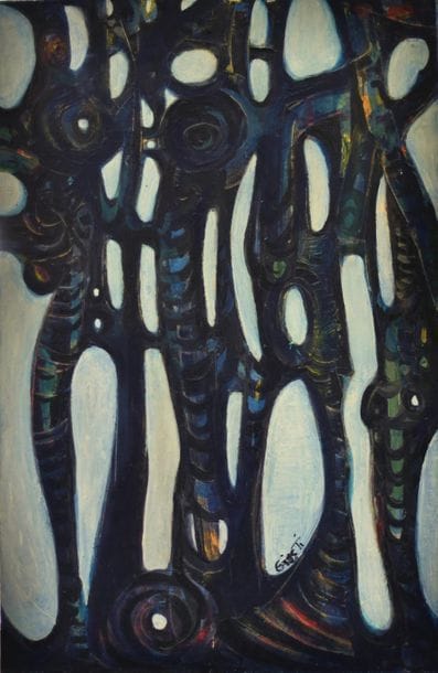 Frédérique GIUSTI (Née en 1925). Erosion...