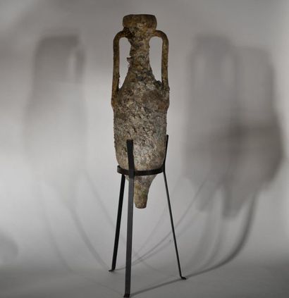 Diego de Garcia. Terracotta amphora with...