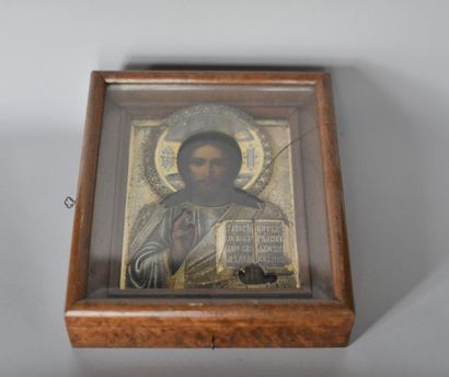 Icon, oil on panel, representing Christ the...