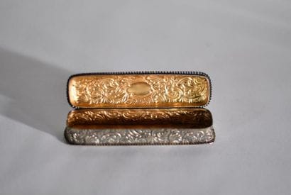 RECTIFICATIVE // Silver plated embossed metal...