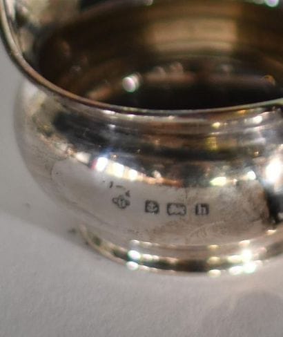 Small plain silver milk jug. Birmingham,...