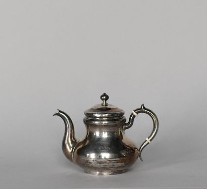 Teapot in plain silver 84 zolotniks (875°/00),...