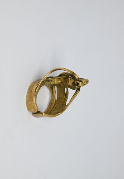 Brigitte SAVY (1955-2015). Grande bague en...
