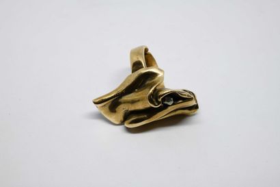 Brigitte SAVY (1955-2015). Bague en bronze...