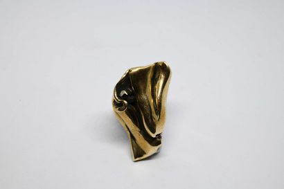 Brigitte SAVY (1955-2015). Bague en bronze...