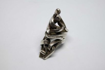 Brigitte SAVY (1955-2015). Grande bague en...