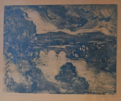 Pierre COMBET-DESCOMBES (1885-1966). 

Paysage...