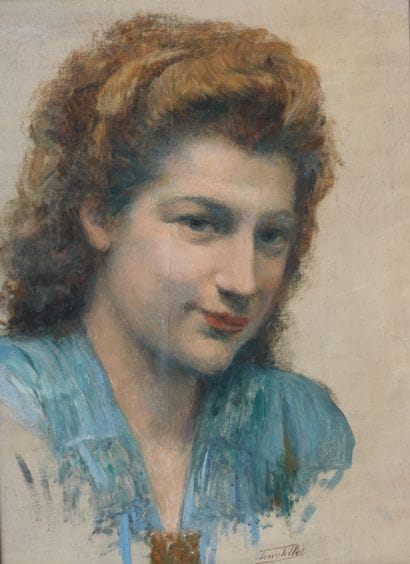 Tony Tollet (1857-1853). Portrait de femme...