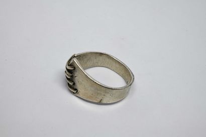 Brigitte SAVY (1955-2015). Bague en argent...