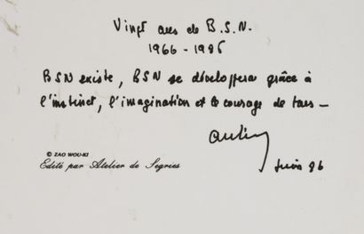 After ZAO WOU-KI. Workshop of SEGRIES. 

Orchid,...