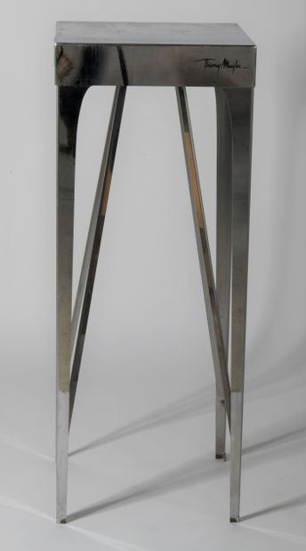 THIERRY MUGLER. Chromium-plated metal harness...