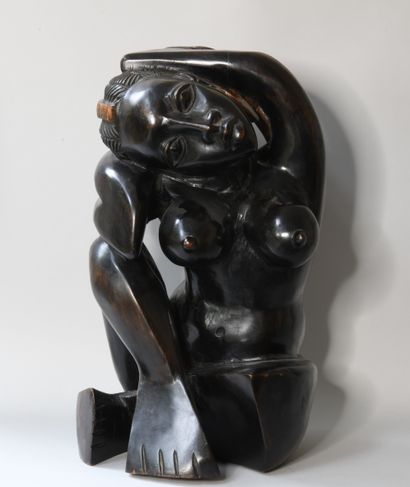 Africa 20th century

Seated contorted woman

Black...