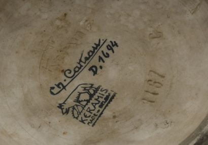 
Charles CATTEAU (1880-1966) for KERAMIS.

Stoneware...