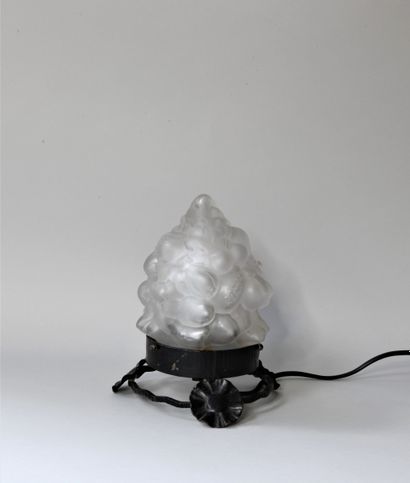Night light in pressed and frosted glass...