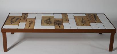 Roger CAPRON (1922-2006)

Coffee table, white...
