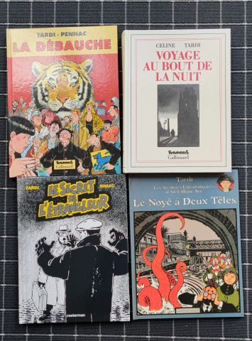 TARDI Jacques (né en 1946). 4 volumes , Voyage...