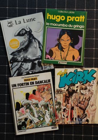 PRATT Hugo (1927-1995). Lot de 4 albums Sgt...