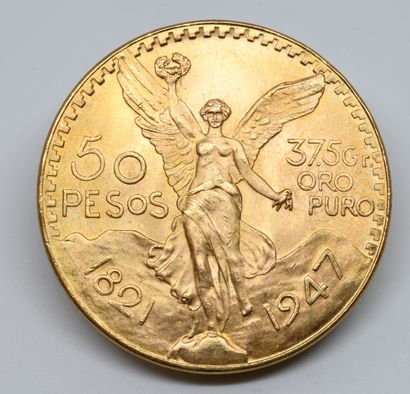 MEXIQUE. Une pièce de 50 Pesos Or.