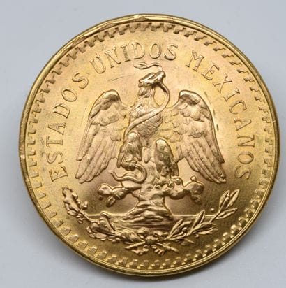 MEXIQUE. Une pièce de 50 Pesos Or.