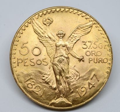 MEXIQUE. Une pièce de 50 Pesos Or.