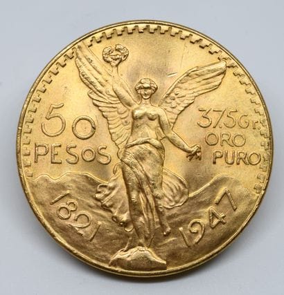 MEXIQUE. Une pièce de 50 Pesos Or.