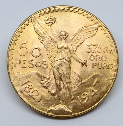 MEXIQUE. Une pièce de 50 Pesos Or.